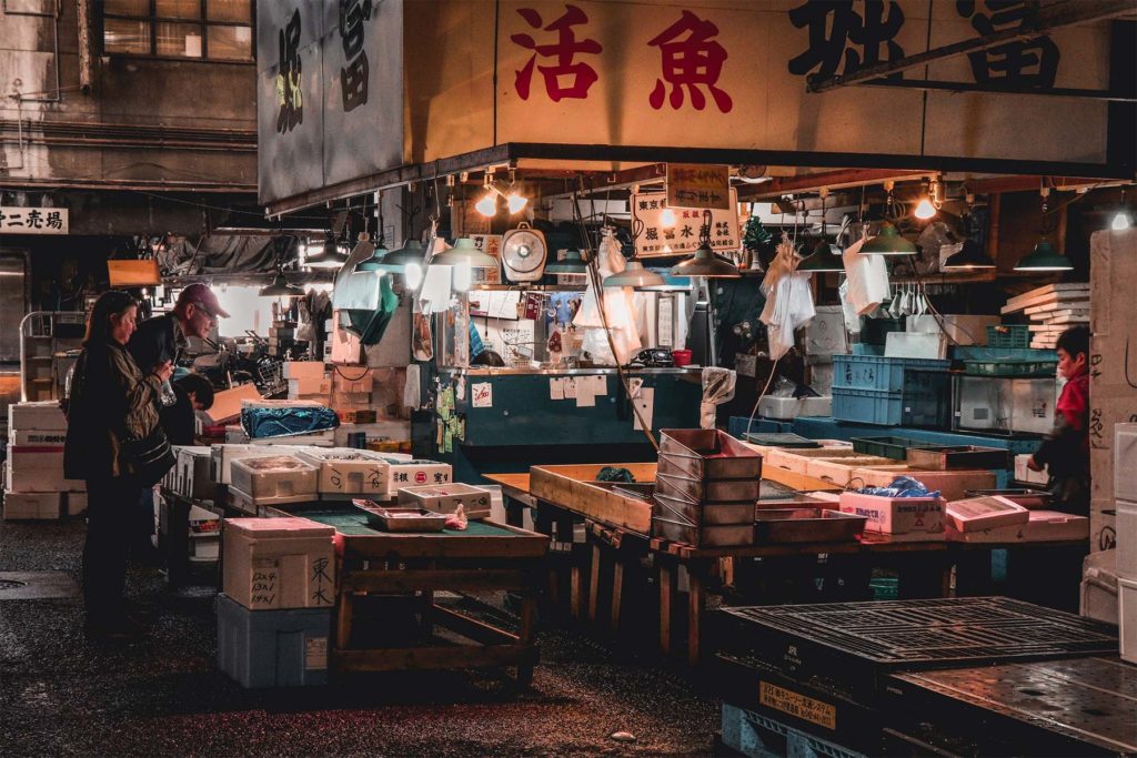 Marché alimentaire de Tsukiji, Tokyo